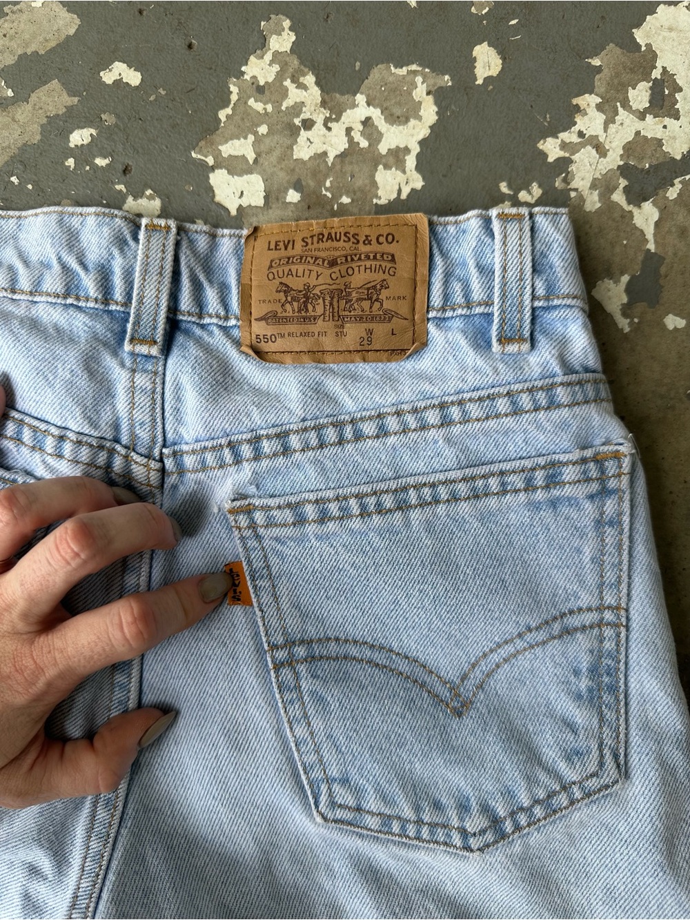Levi's Light Blue Denim Shorts